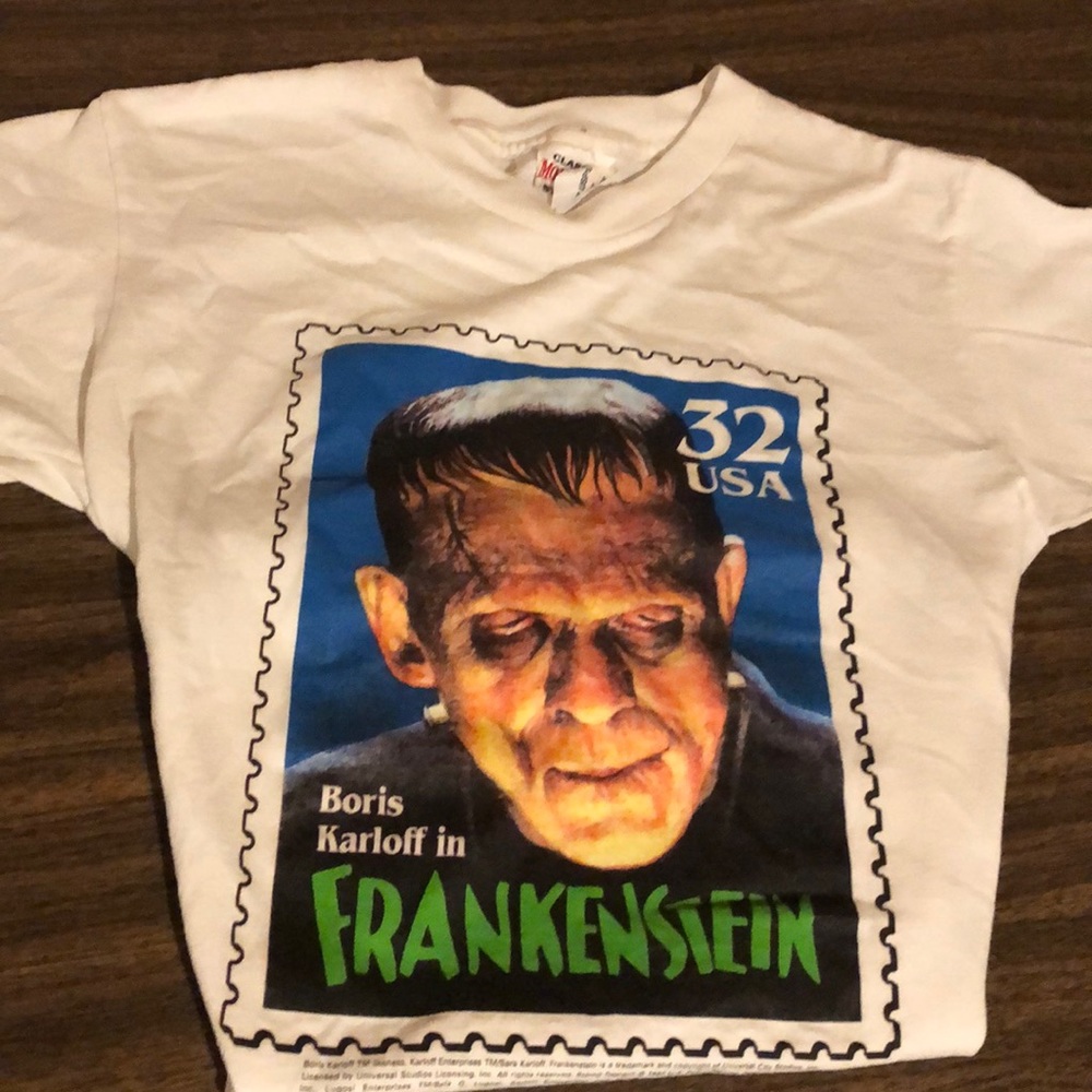 Vintage Frankenstein t shirt youth L/XL